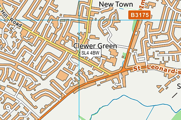 SL4 4BW map - OS VectorMap District (Ordnance Survey)