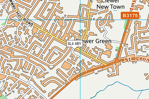 SL4 4BY map - OS VectorMap District (Ordnance Survey)
