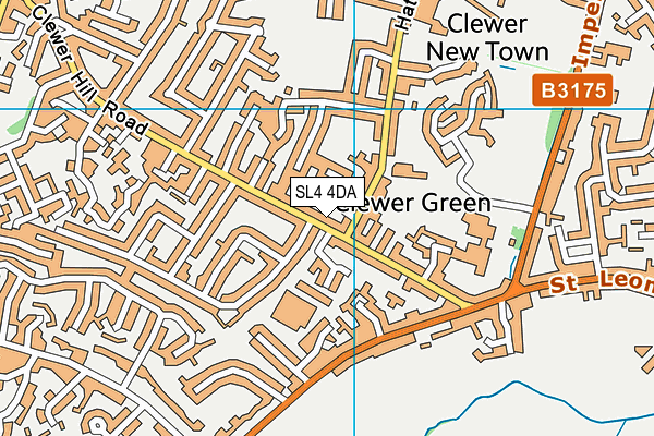 SL4 4DA map - OS VectorMap District (Ordnance Survey)