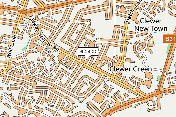 SL4 4DD map - OS VectorMap District (Ordnance Survey)