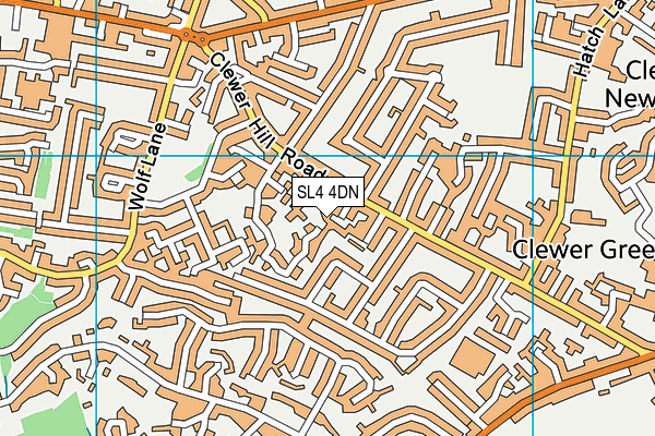 SL4 4DN map - OS VectorMap District (Ordnance Survey)