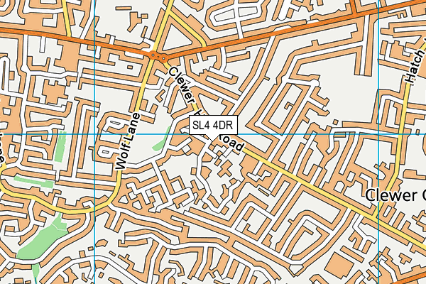 SL4 4DR map - OS VectorMap District (Ordnance Survey)