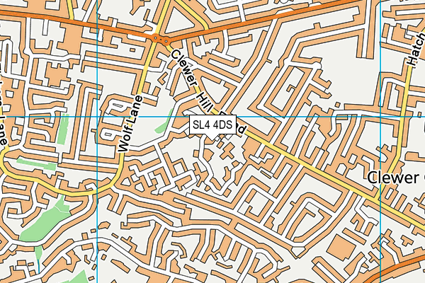 SL4 4DS map - OS VectorMap District (Ordnance Survey)