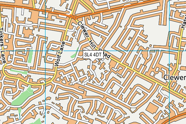 SL4 4DT map - OS VectorMap District (Ordnance Survey)