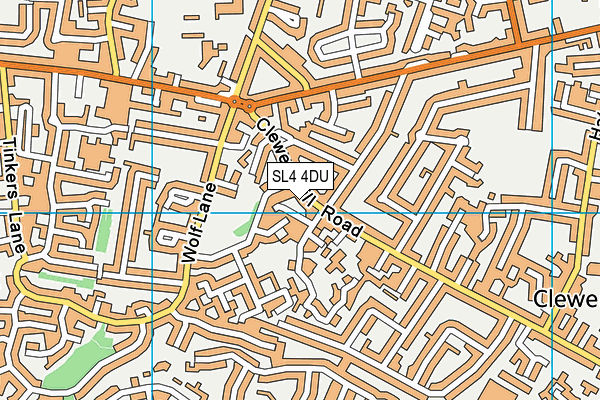 SL4 4DU map - OS VectorMap District (Ordnance Survey)