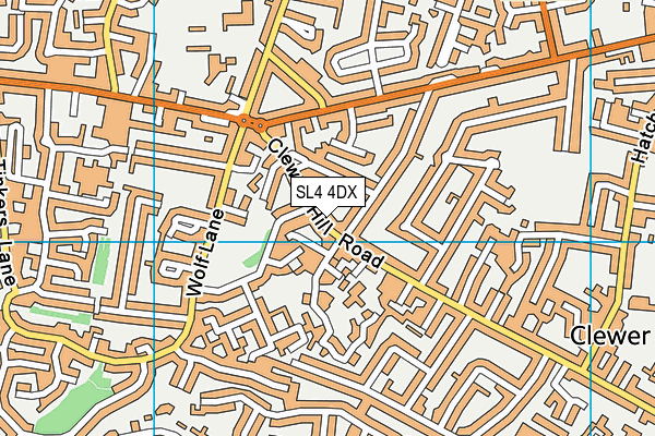 SL4 4DX map - OS VectorMap District (Ordnance Survey)