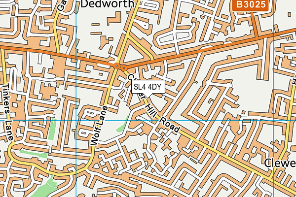 SL4 4DY map - OS VectorMap District (Ordnance Survey)