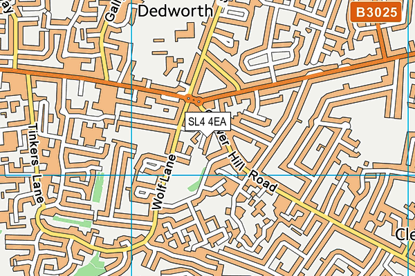 SL4 4EA map - OS VectorMap District (Ordnance Survey)