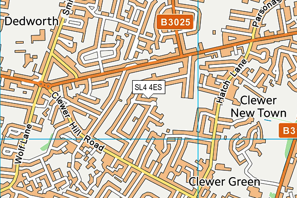 SL4 4ES map - OS VectorMap District (Ordnance Survey)