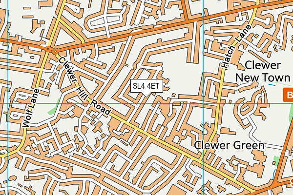 SL4 4ET map - OS VectorMap District (Ordnance Survey)