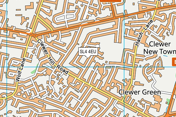 SL4 4EU map - OS VectorMap District (Ordnance Survey)