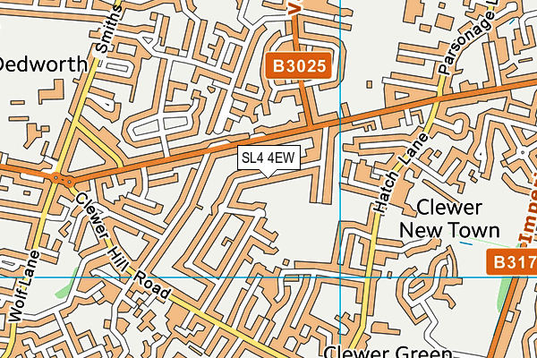 SL4 4EW map - OS VectorMap District (Ordnance Survey)