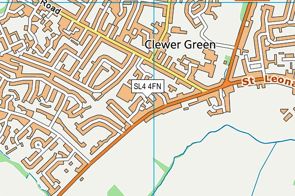 SL4 4FN map - OS VectorMap District (Ordnance Survey)