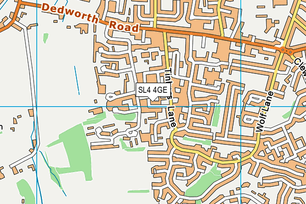 SL4 4GE map - OS VectorMap District (Ordnance Survey)