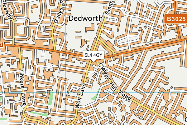 SL4 4GY map - OS VectorMap District (Ordnance Survey)