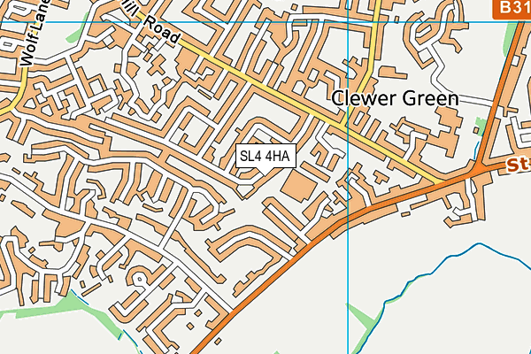 SL4 4HA map - OS VectorMap District (Ordnance Survey)