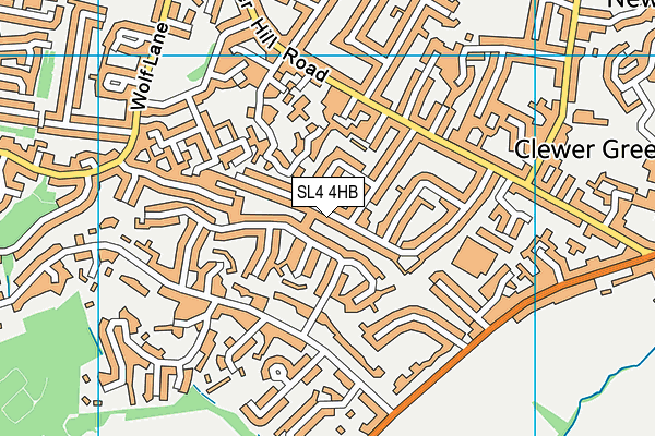 SL4 4HB map - OS VectorMap District (Ordnance Survey)