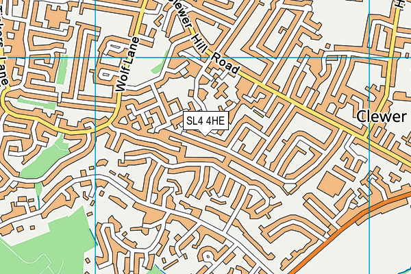 SL4 4HE map - OS VectorMap District (Ordnance Survey)