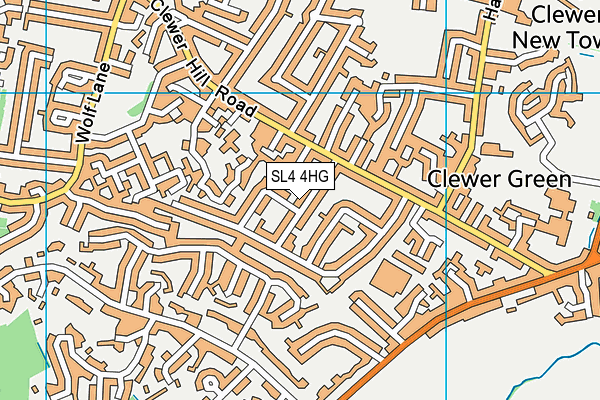 SL4 4HG map - OS VectorMap District (Ordnance Survey)