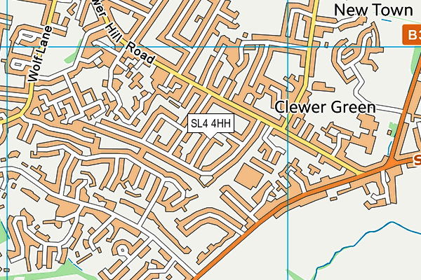 SL4 4HH map - OS VectorMap District (Ordnance Survey)