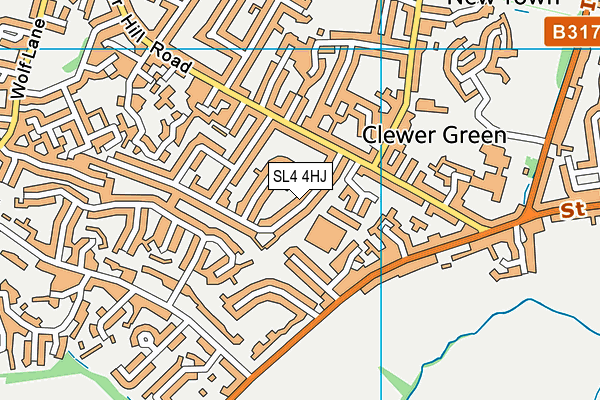 SL4 4HJ map - OS VectorMap District (Ordnance Survey)