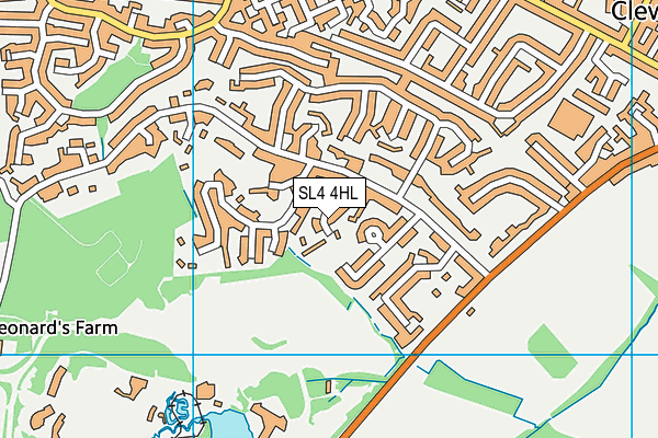 SL4 4HL map - OS VectorMap District (Ordnance Survey)