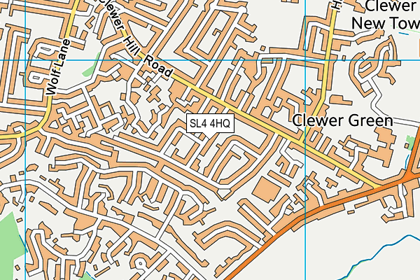 SL4 4HQ map - OS VectorMap District (Ordnance Survey)