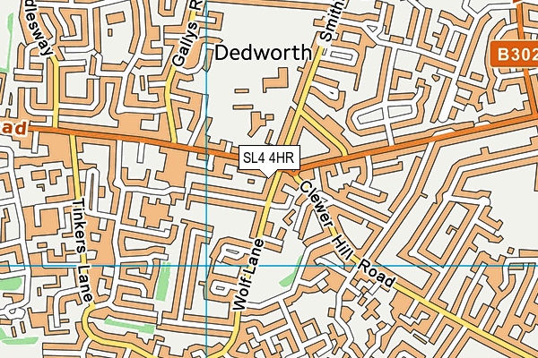 SL4 4HR map - OS VectorMap District (Ordnance Survey)