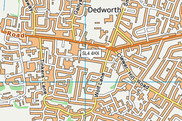 SL4 4HX map - OS VectorMap District (Ordnance Survey)