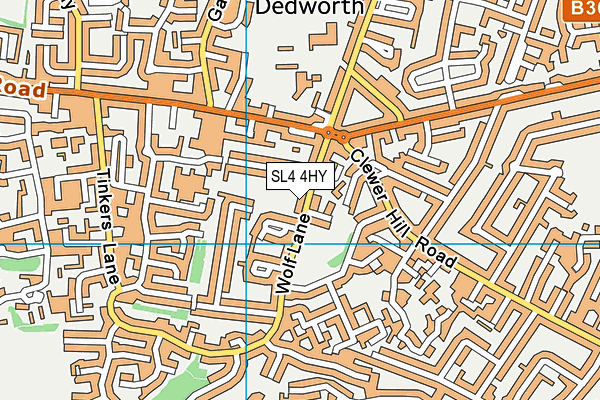 SL4 4HY map - OS VectorMap District (Ordnance Survey)