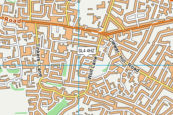 SL4 4HZ map - OS VectorMap District (Ordnance Survey)