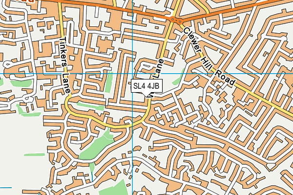 SL4 4JB map - OS VectorMap District (Ordnance Survey)