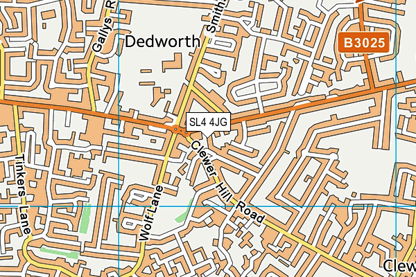 SL4 4JG map - OS VectorMap District (Ordnance Survey)