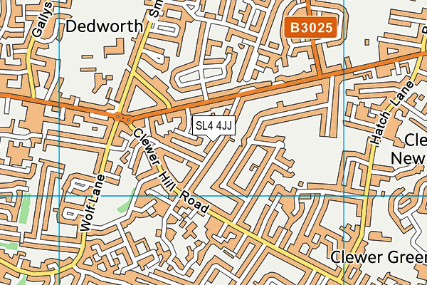 SL4 4JJ map - OS VectorMap District (Ordnance Survey)