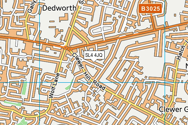 SL4 4JQ map - OS VectorMap District (Ordnance Survey)