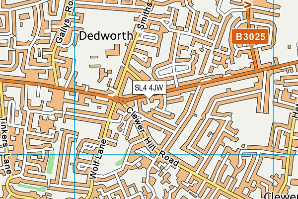 SL4 4JW map - OS VectorMap District (Ordnance Survey)