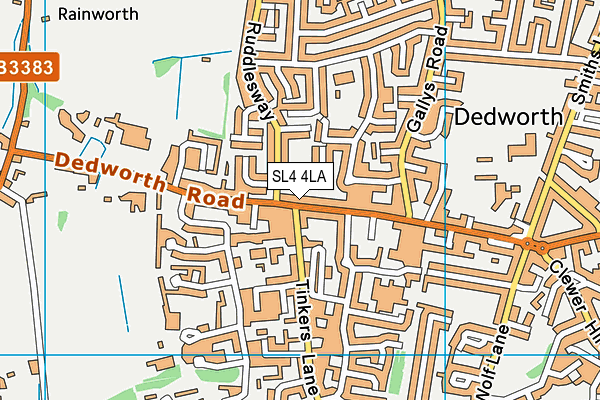 SL4 4LA map - OS VectorMap District (Ordnance Survey)