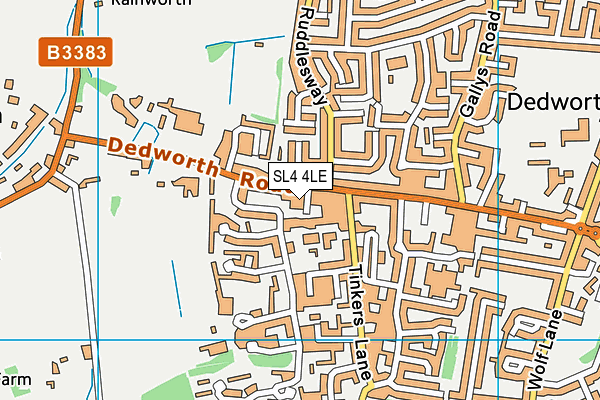 SL4 4LE map - OS VectorMap District (Ordnance Survey)