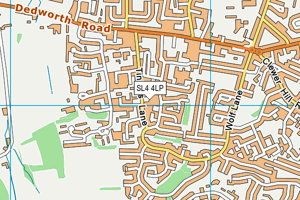 SL4 4LP map - OS VectorMap District (Ordnance Survey)