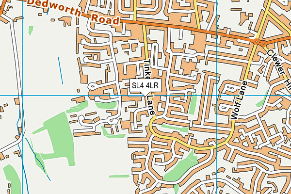 SL4 4LR map - OS VectorMap District (Ordnance Survey)