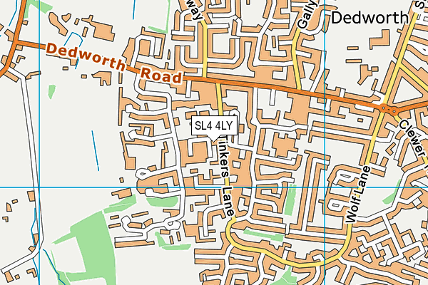 SL4 4LY map - OS VectorMap District (Ordnance Survey)