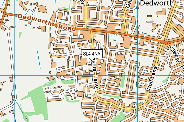 SL4 4NA map - OS VectorMap District (Ordnance Survey)