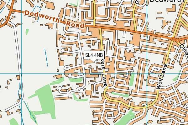 SL4 4NB map - OS VectorMap District (Ordnance Survey)