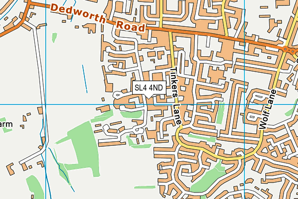 SL4 4ND map - OS VectorMap District (Ordnance Survey)