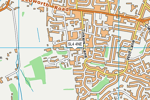SL4 4NE map - OS VectorMap District (Ordnance Survey)