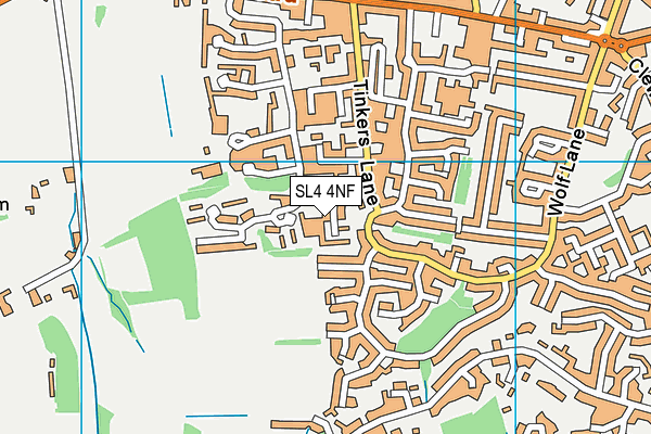 SL4 4NF map - OS VectorMap District (Ordnance Survey)