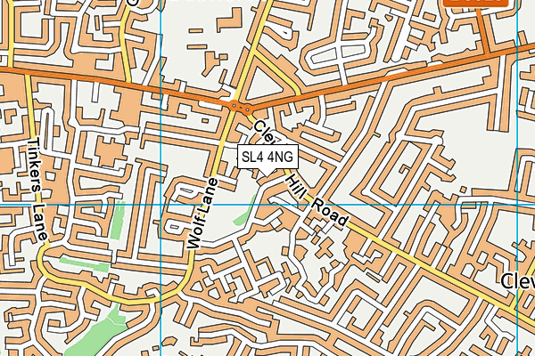 SL4 4NG map - OS VectorMap District (Ordnance Survey)