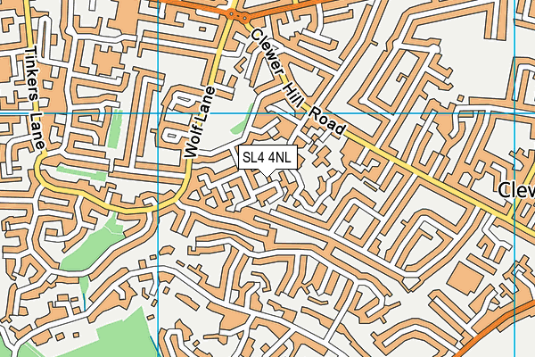 SL4 4NL map - OS VectorMap District (Ordnance Survey)