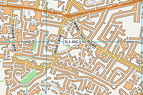 SL4 4NQ map - OS VectorMap District (Ordnance Survey)