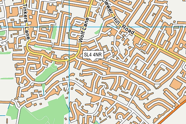 SL4 4NR map - OS VectorMap District (Ordnance Survey)